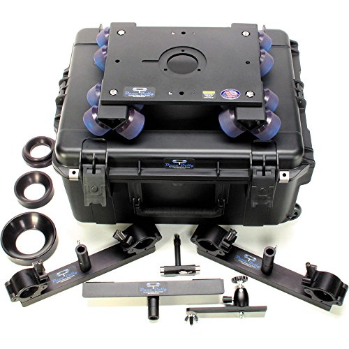 Dana Dolly Universal Rental Kit, Includes 2X Universal Track Ends, Center Support, 75mm, 100mm, 150 Bowl Adapter, 3" Washer, T-Tool, Monitor Mount & Flight Case - Grip Support Store