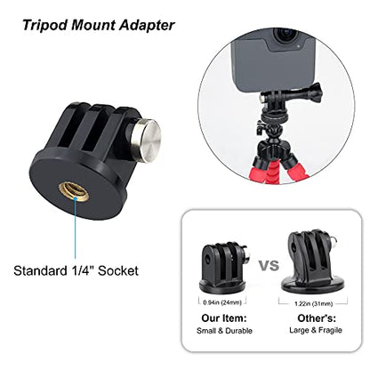 GoPro Mount 1/4-20 Screw Adapter, Tripod and Cold Shoe Mount - Grip Support Store