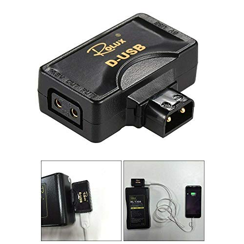 Rolux D-Tap P-Tap to USB Adapter Connector 5V Converter for Anton/Sony V-Mount Camera Battery - Grip Support Store