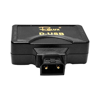 Rolux D-Tap P-Tap to USB Adapter Connector 5V Converter for Anton/Sony V-Mount Camera Battery - Grip Support Store