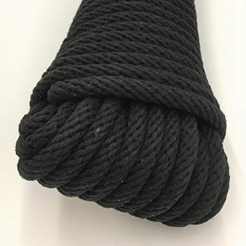 #8 Black Sash Cord, 1/4" x 100' - Grip Support Store