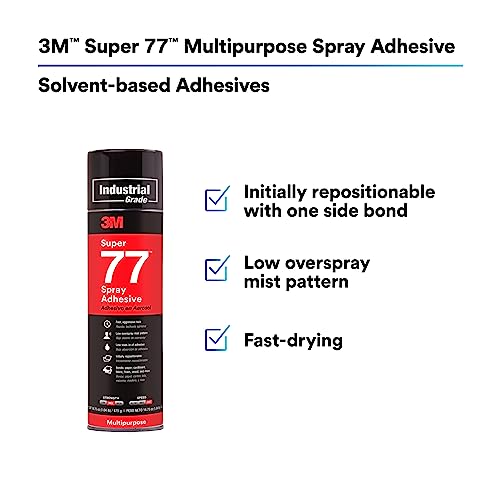 3M Super 77 Spray Adhesive Glue - 16.75 oz - Grip Support Store