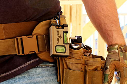 4" Magnetic Pocket Level, Includes Carabiner - Grip Support Store