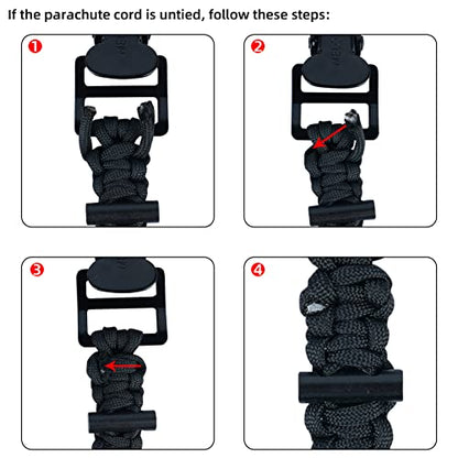 Tactical Glove Clip Braided Paracord - Grip Support Store