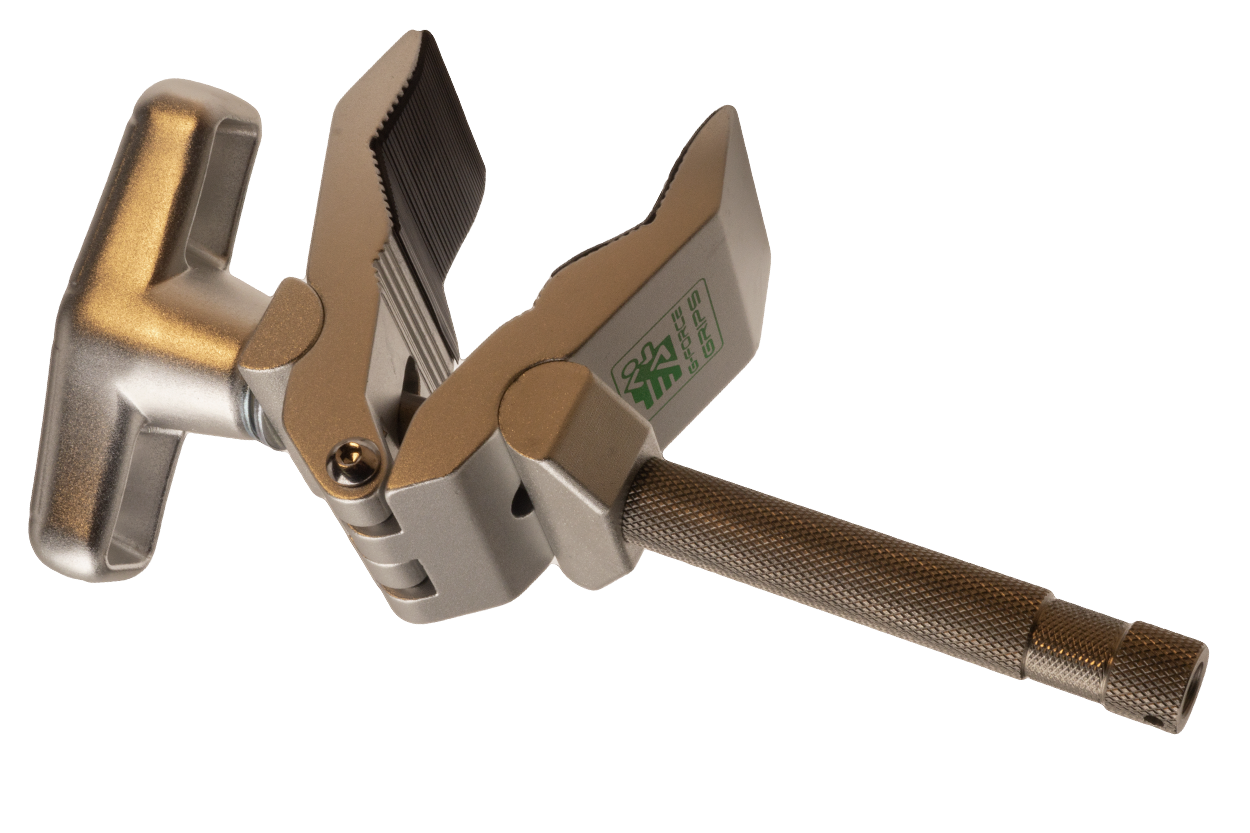 Python Clamp with Steel 5/8 Pin (Clear) - Grip Support Store