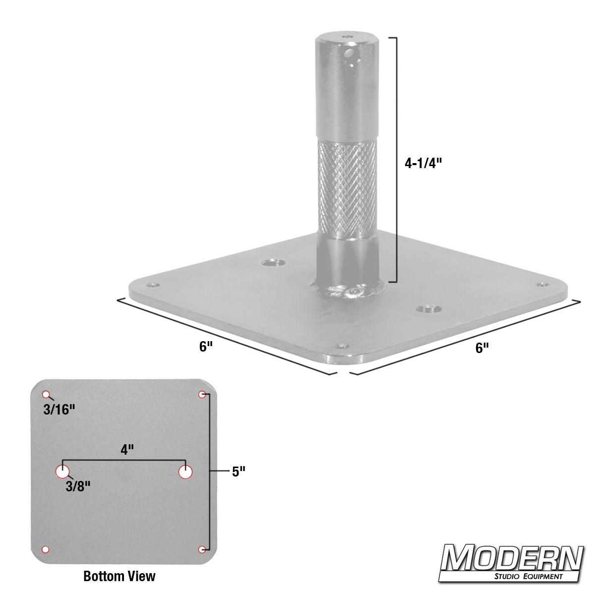 Junior Male Nail on Plate - Grip Support Store