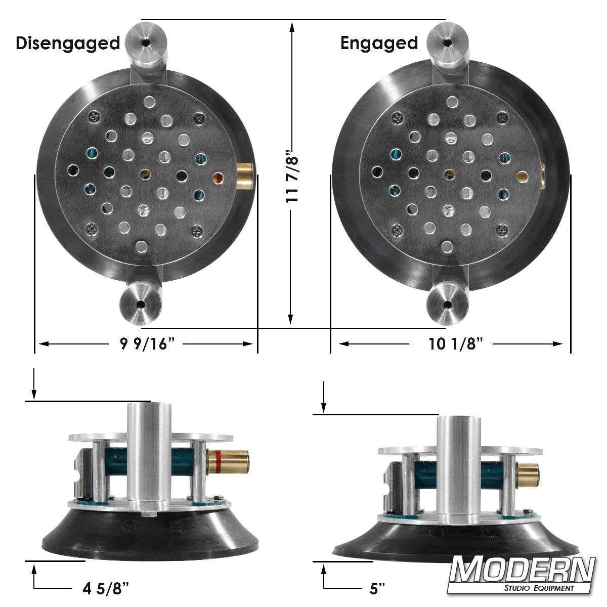 Modern Deluxe 10" Super Suction Cup with Cheese Plate and 1-1/2" Starters - Grip Support Store