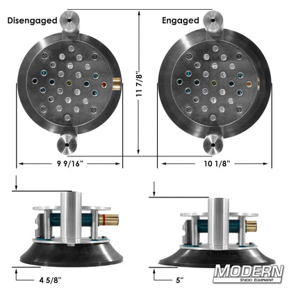 Modern Deluxe 10" Super Suction Cup with Cheese Plate and 1-1/4" Starters - Grip Support Store