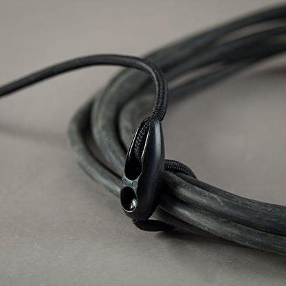 6mm BLACK ELASTIC CORD ADJUSTABLE CLIP SET